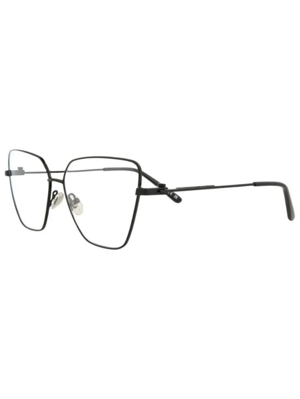 New Balenciaga Womens Cat Eye Black Black Transparent Fashion Designer Eyeglasse